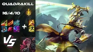 JUNGLE Master Yi vs Vi [QUADRAKILL] - NA Challenger Patch 25.S1.6