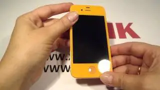 Orange iPhone 4 / iPhone 4S mod kit LCD + Back cover