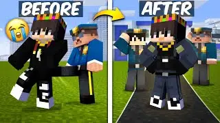 HOW I BECAME POLICE OFFICER IN MINECRAFT 😱 @TechnoGamerzOfficial @GamerFleet