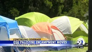 OSU Pro-Palestine encampment moves to a different location on Campus