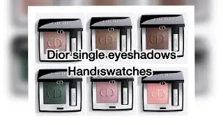 New Dior Mono Couleur Couture Eyeshadow  / 6 shades/ hand swatches