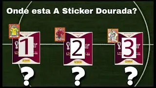 Encontre a Extra Sticker Dourada Figurinha da Copa 2022 (Quiz)