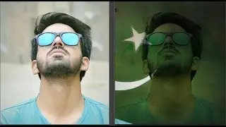 FLAG ON FACE ! PHTOSHOP MANIPULATION