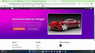 Hero section design in elementor