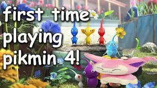 playing pikmin 4 for the first time!