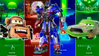 🚗 Tow Mater 🚛 vs Optimus Prime Transformers vs Chick Hicks 🛻 | Coffin Dance 🪩