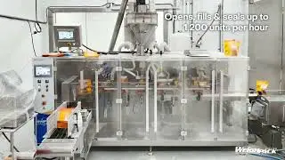 Packaging Machines To Weigh Fill Protein Pancake Mix Into 1KG Zippered Pouches