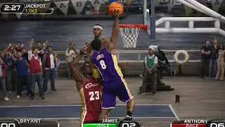 Kobe Melo & Lebron Play 21 NBA Ballers 