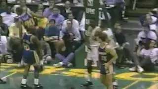 Mario Elie Goes Coast to Coast and Dunks on Johnson