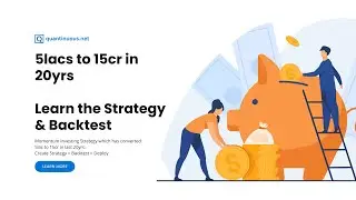 5lacs to 15cr in 20yrs | Momentum Investing Strategy | Live Backtest