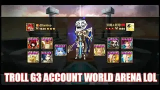 SUMMONERS WAR TROLL WORLD ARENA - JOSEPHINE TROLL G3 ACCOUNT