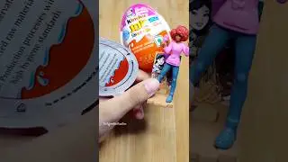 Kinder Egg With Surprise Asmr Unboxing #satisfying #short #shortsfeed #kinderjoy #chocolate #barbie