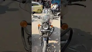 Royal Enfield Hunter universal windshield install and all India delivery #karolbagh# #royalenfield💯