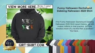 Funny Halloween Dachshund Dabbing Halloween 2020 Shirt