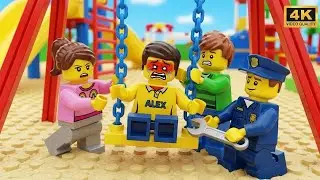Детская площадка LEGO City: Застряли на качелях! 😫