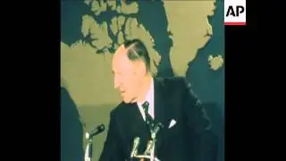 SYND 28 2 75 NATO SECRETERY GENERAL JOSEPH LUNS HOLDS A PRESS CONFERENCE
