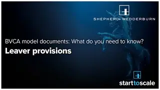 BVCA model documents: Leaver provisions