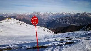 🎿 Склон Лонгарино, зона катания Монтекампионе 🇮🇹