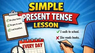 Simple Present Tense | Easy Grammar Lesson with Examples #english #tenses 