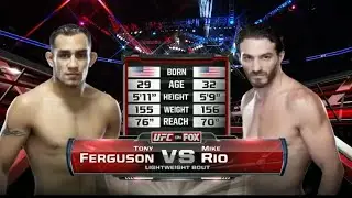 Tony Ferguson vs Mike Rio The Fight                          Тони Фергюсон против Майка Рио Бой