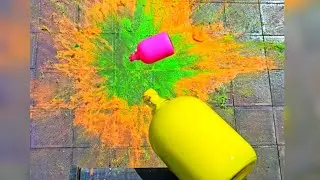 🎈Breaking Glass Bottles and Balloon drops🔥 - Crushing Crunchy & Soft Things⚠️💥🍾