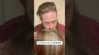 Today&rsquo;s double braid! #beard  #braid #beardbraid #braidideas #braidgang