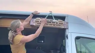 DIY Hangboard mount for Sprinter Van
