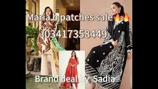 Maria B new patches deal at reasonable prices #mariab #branded #onlineshopping #newfashionbrand
