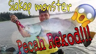 #landbase #casting #softplast#WildBarramundi Siakap MONSTER Pecah rekod Peribadi!! #casting#landbase