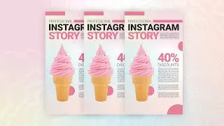 Creative Vertical Display Ads Banner Design | Adobe Photoshop Tutorial