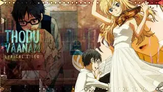 Your Lie In April Anime💔 Kousei And Kaori Tamil Sad😭 Editing Thodu Vaanam Song🎶 #animetamil 
