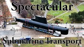 Впечатляющая подводная лодка-тяжелотранспортер ORP Sokół | От порта до Военно-морского музея в Гдыне