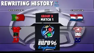 UEFA EURO 1996 | Portugal vs Croatia |  Rewriting History | Match 7