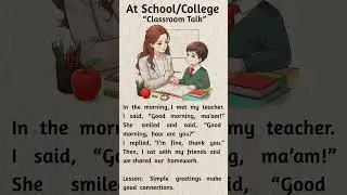 Classroom Talk 🏫 | Short English Story | Easy English for Beginners #englishshorts #englishspeaking