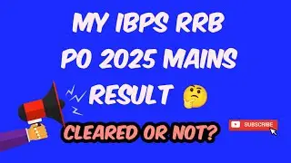 My Rrb po 2025 mains result 🤔 In or Out? #rrbporesult #rrbpomainsresult #rrbpo #rrbpo2025 #interview