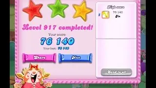 Candy Crush Saga Level 917     ★★★   NO BOOSTER