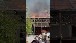 Пожар во Универзална сала во Скопје