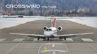 Engadin Airport Landing and Take-Off 20.02.2022 #CessnaAircraft #C525 #C56X #C510