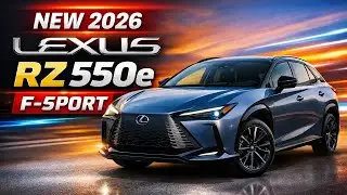 New 2026 Lexus RZ 550e F-Sport the Luxury AWD Electric SUV Review