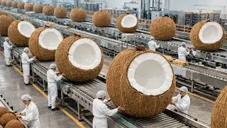 You Won&rsquo;t Believe How 1 MILLION Coconuts Turn into Oil (Factory Secrets)