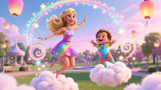 Barbie Fun Park Ride 🎠🎀 | Fun Learning Song for Kids | Playful Nursery Rhyme