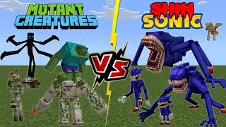 Shin Sonic VS New Mutant Creatures [Minecraft] 🆚 [Sonic Tapes]