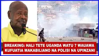 BREAKING: UCHAGUZI MKUU UGANDA WATU 7 WARIPOTIWA KUUAWA KATIKA MAKABILIANO YA POLISI NA UPINZANI