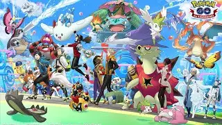 pok&eacute;mon unite mobile gameplay/ funny gaming and mobile phone