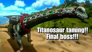 How To Tame TITANOSAUR!! solo taming Titanosaur (Ark mobile) ep 100 hindi