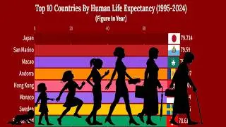 Life Expectancy Trends: Top 10 Countries (1995-2024)