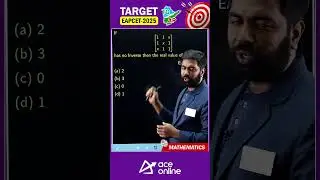 Problem on Inverse #matrix #pyq | Target EAPCET 2025 Exam: Mathematics | ACE Online