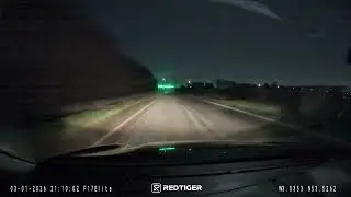Redtiger F17 front dashcam night test