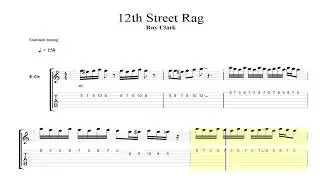 Roy Clark - 12th Street Rag Guitar TAB
