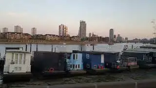 River Thames. Coach journey London 9th April 2025